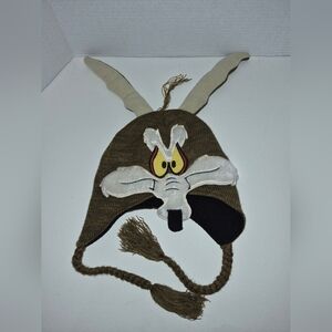 Vintage Wile E coyote looney tunes winter hat costume laplander